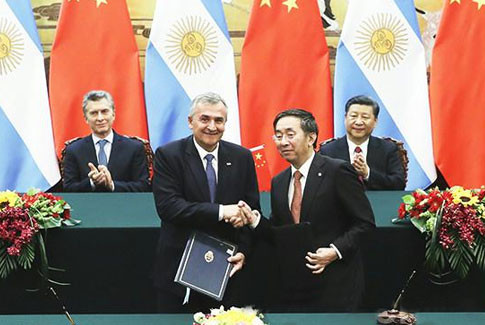 中阿两国元首共同见证集团签署阿根廷最大光伏项目